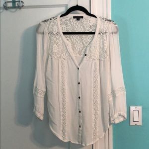 White lace blouse